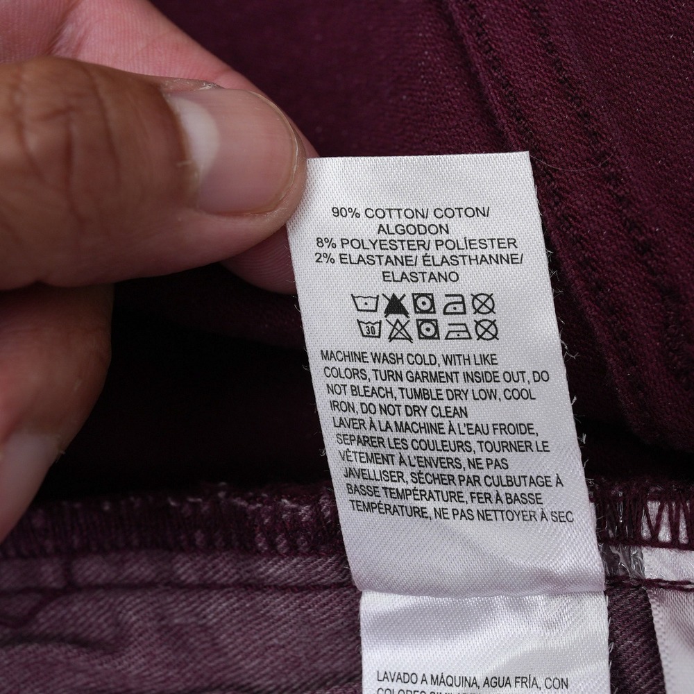 Lucky Brand 121 Heritage Slim Burgundy Stretch Jeans Mens 40x32 Fit 41X32.5 - Picture 11 of 12